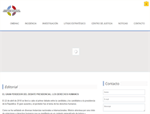 Tablet Screenshot of derechoshumanosmexico.org